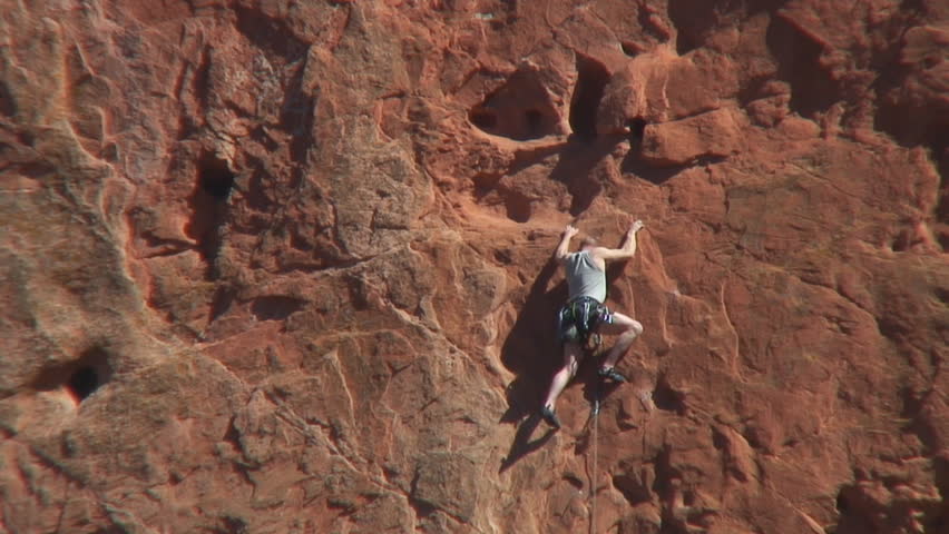 Rock climbing in Garden of the Gods, Colorado Springs