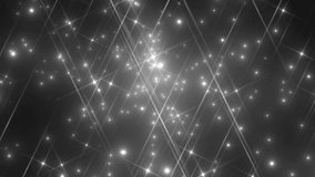 Floodlights Disco Silver Background. Disco stars spectrum lights concert sport bulb. VJ Loops animation.