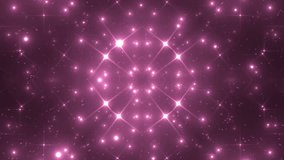 Background Pink Motion With Fractal Design. Abstract background for use with music videos. Disco spectrum lights concert sport bulb. VJ Loops animation.