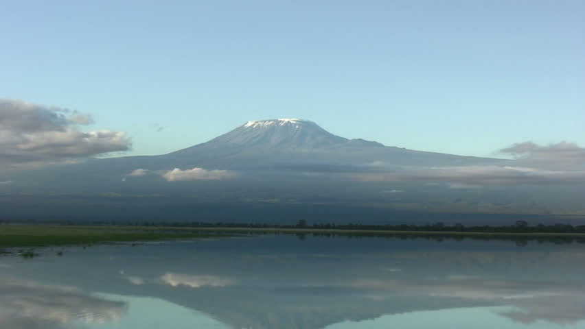 Reflection of Mount Kilimanjaro 