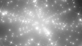 Floodlights Disco Silver Background. Disco stars spectrum lights concert sport bulb. VJ Loops animation.