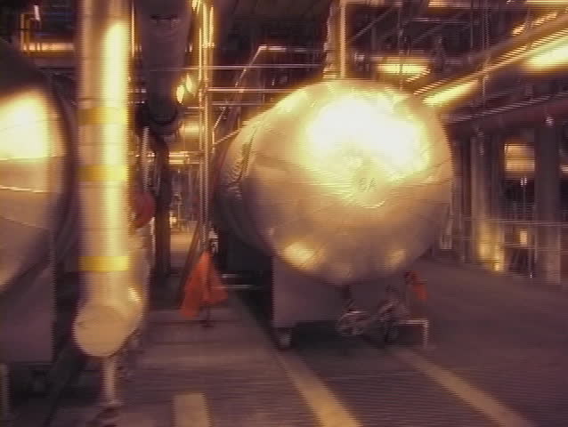 Pan in a factory