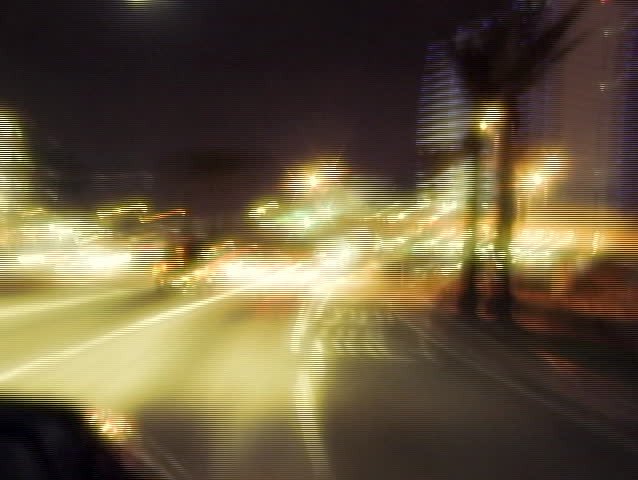 Timelapse night traffic