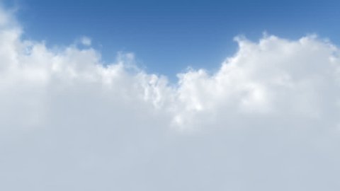 A smooth looping flight through the clouds. (No colour clipping)