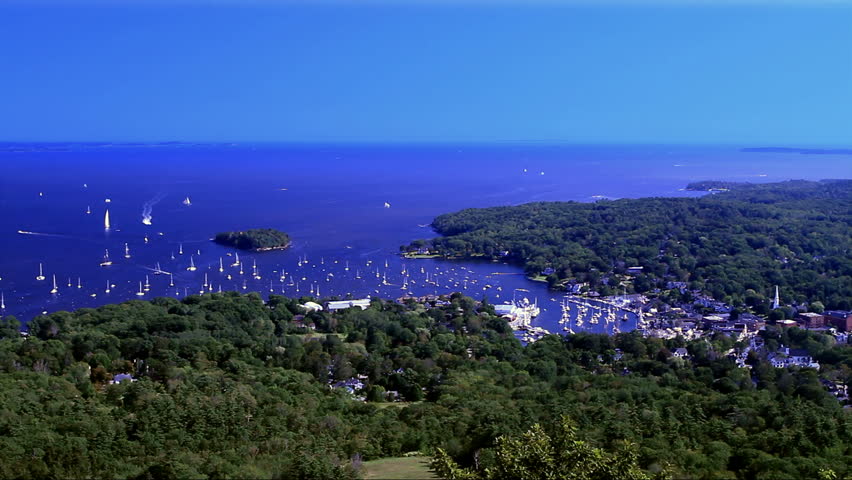 A beautiful view of Camden, Maine from MT. Batty.
