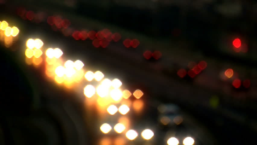 highway night traffic timelapse