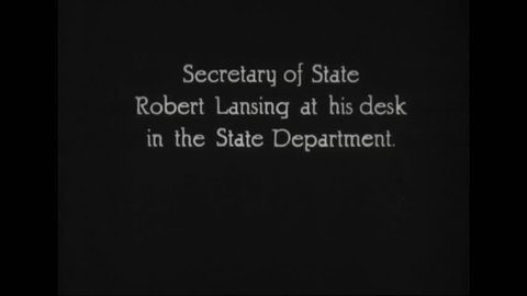 CIRCA 1910s - Prominent officials in the 1917-1921 President Woodrow Wilson administration are profiled. including secretary of state Robert Lansing and secretary of Navy Joseph Daniels.