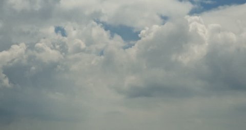 4k Panoramic of dark altocumulus clouds smoke slowly flying in cloudy sky. gh2_08419_4k
