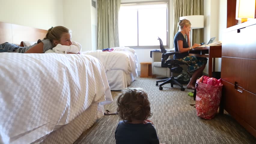 Mother Daughter Son Hotel Room Stock Footage Video 100 Royalty Free 13580753 Shutterstock 