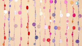 Curtain fragment made of varicoloured plastic beads - Powered by Shutterstock - Get 15% off with code: PIKWIZARD15