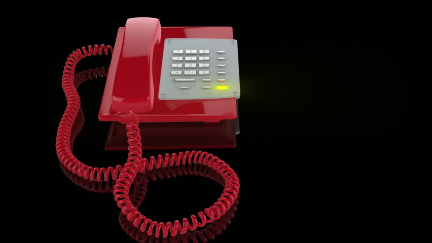 Emergency Red Phone ringing, light flashing