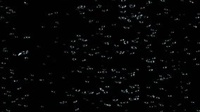 High speed camera shot of an underwater video element, isolated on a black background. Can be pre-matted for your video footage by using the command Frame Blending - Multiply.