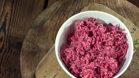 Minced beef Meat (not loopable, 4K)