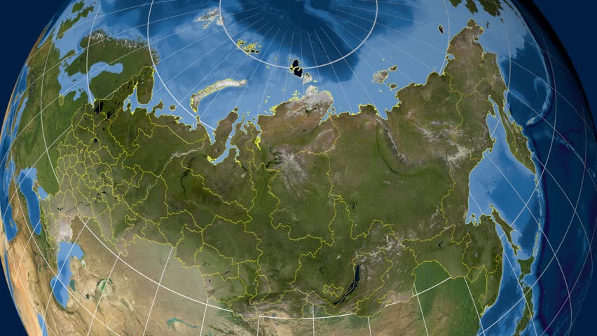 Altay territory extruded on the satellite map of Russia. Elements of this image furnished by NASA