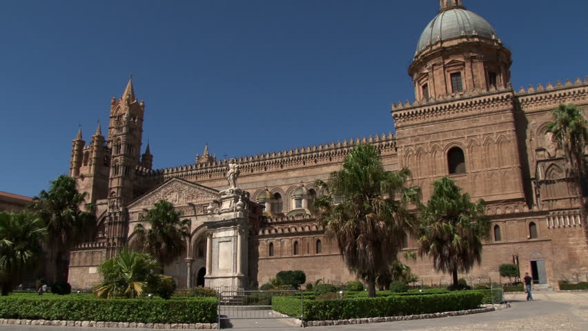 Exterior of Palermo Cathedral Sicily 