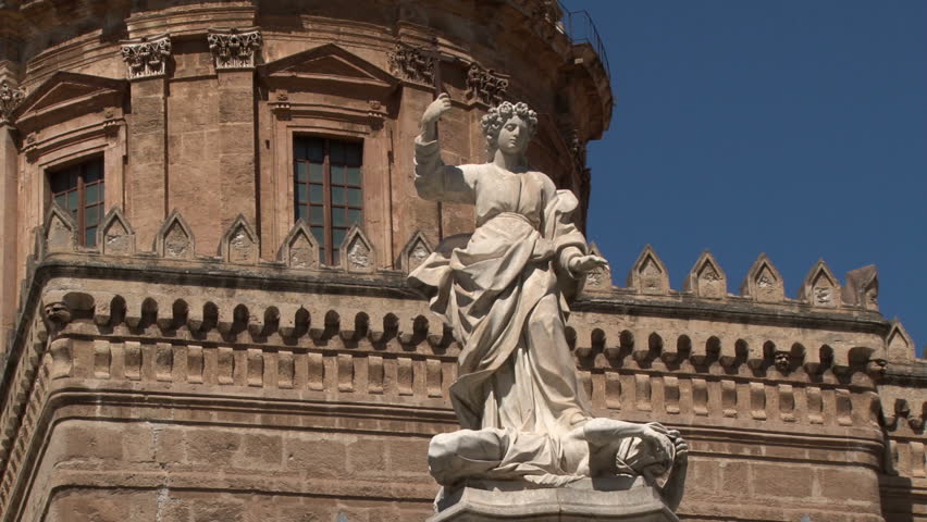Exterior of Palermo Cathedral Sicily 