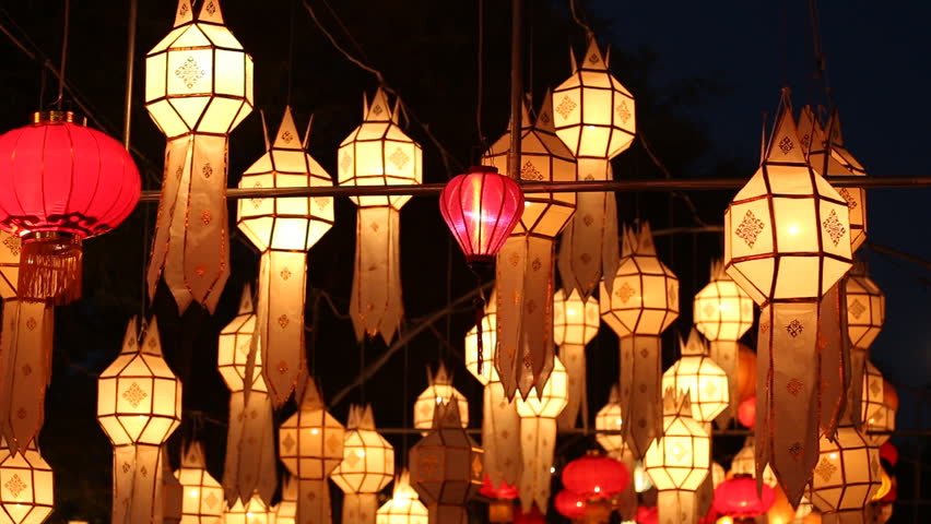 Northern Thai Style Lanterns at Stock Footage Video (100% Royalty-free ...