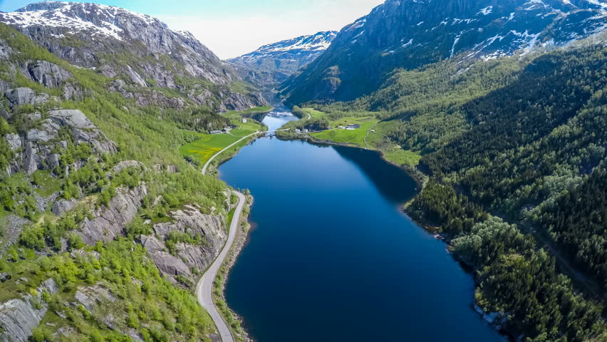Aerial Footage Beautiful Nature Norway Arkivvideomateriale 100 Royaltyfritt 13641635 Shutterstock