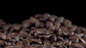 Rotating Coffee Beans as seamless loopable 4K UHD footage
