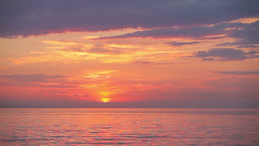 Beautiful sunrise over the sea | Shutterstock HD Video #13653593