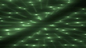 Green Flood Lights Disco Music Background. Beautiful background with glitter stars and rays. Seamless loop. More videos in my portfolio