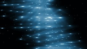 Blue Flood Lights Disco Music Background. Beautiful background with glitter stars and rays. Seamless loop. More videos in my portfolio