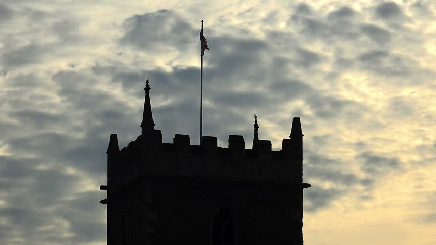 Silhouette - Ancient Castle Ruins in Castle Park, Bristol, UK