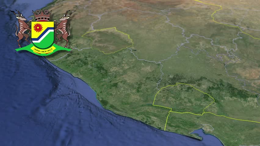 Mpumalanga with Coat of arms animation map
Provinces of South Africa