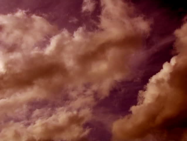Abstract of White Puffy Clouds