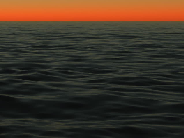 Sea and Red Sky