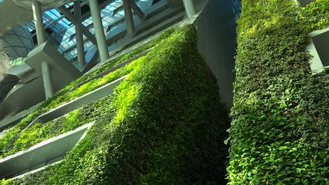 SEOUL, - NOVEMBER 01:
Lush green wall in the Seoul City Hall (Guinness World Record as the largest vertical garden).
November 01, 2015 in Seoul, South Korea