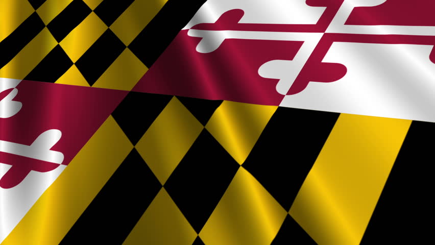 Maryland Flag Loop 3 Stock Footage Video 100 Royalty Free 1373338 Shutterstock