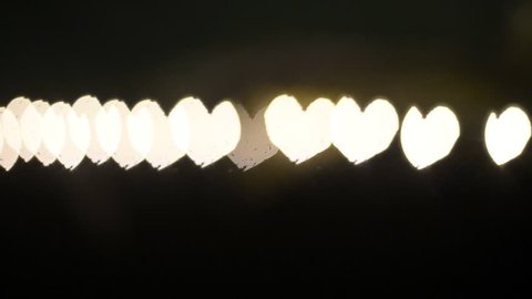 Heart-shaped light bulbs.