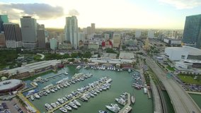 Video of Miami aerial drone footage