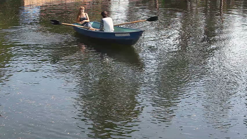 couple boating