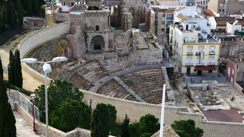 Roman circus, Cartagena, Murcia, Spain.