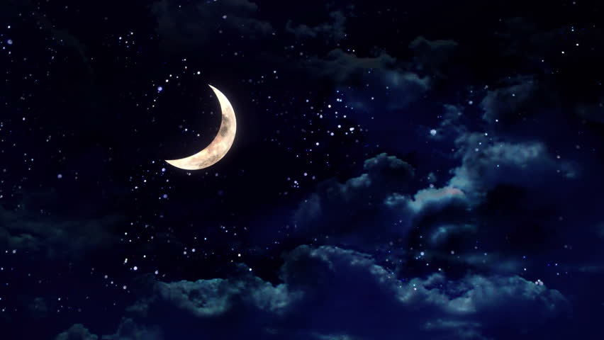 starry night half moon cradle