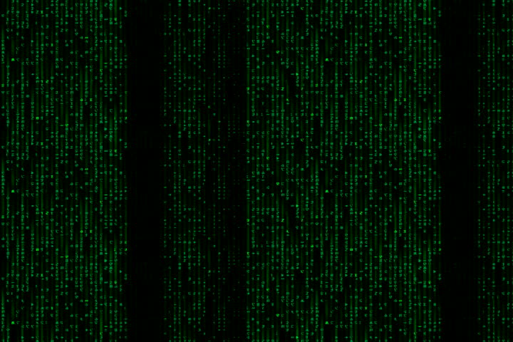 Encrypted code scrolling background NTSC (also available in HD)