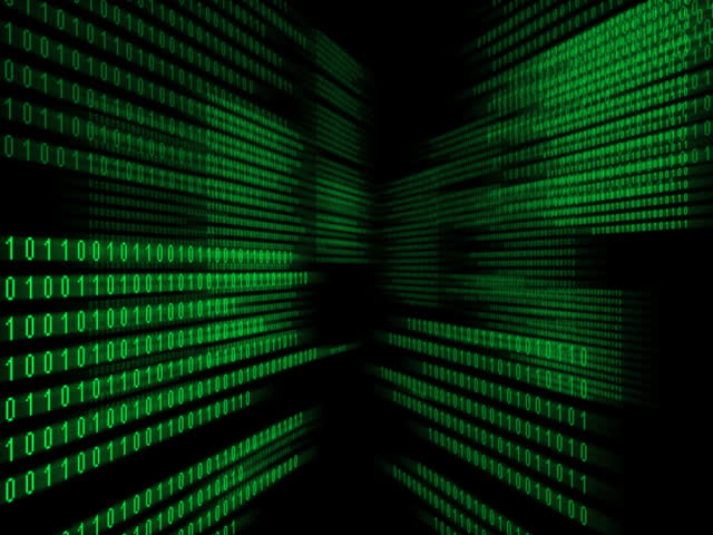 Binary data abstract background, PAL