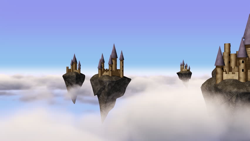 Sky-castles hovering above clouds