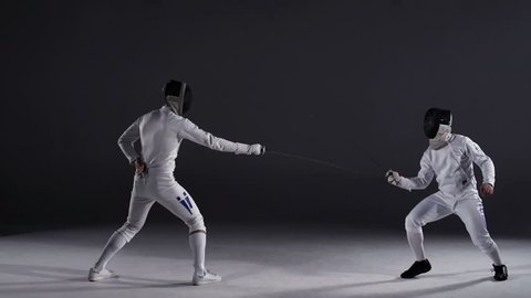 Fencing - Fencers in Action 