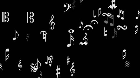 4k Music Notes background