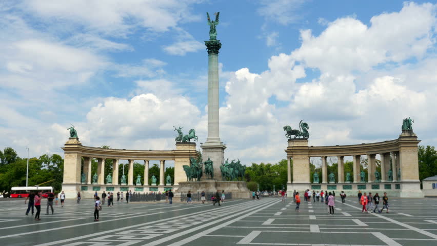 Budapest Heroes Square, 4k