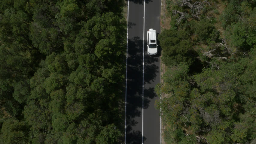 Car drone store shot