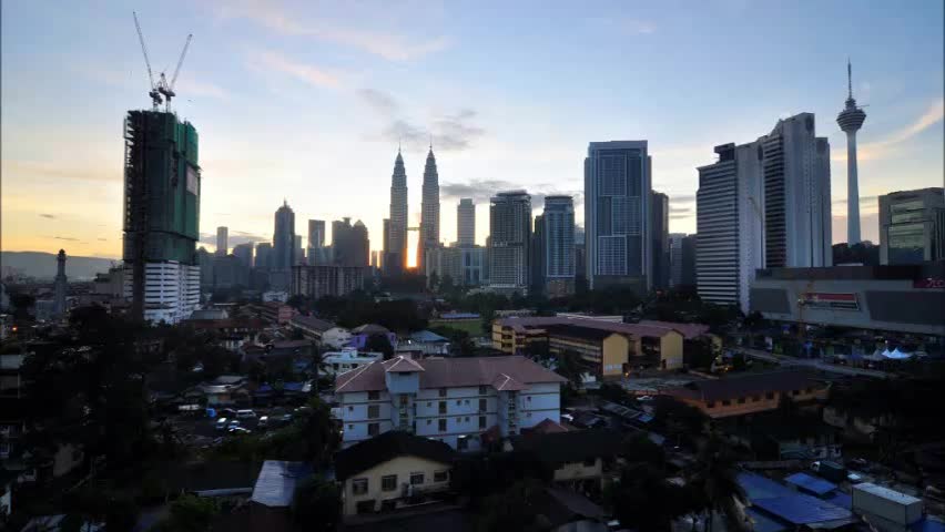 Kuala Lumpur City in evening.