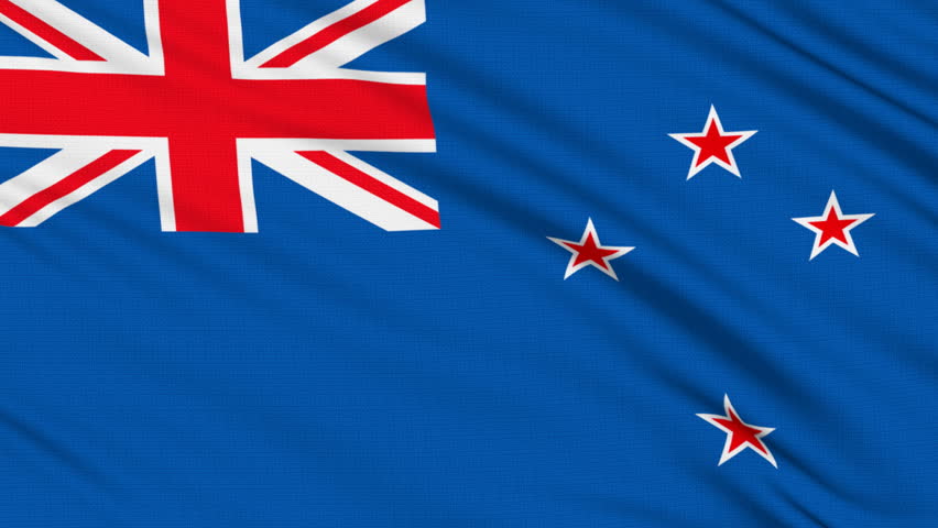 New Zealand Flag, with Real Stock Footage Video (100% Royalty-free) 137998 | Shutterstock