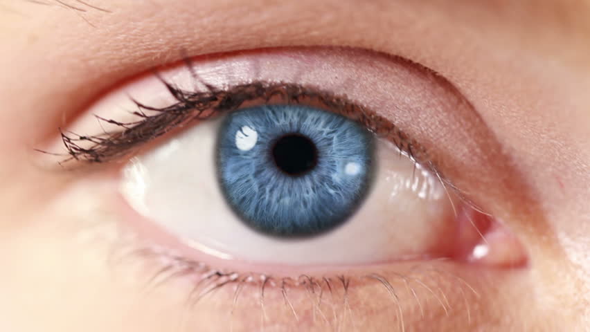 Network. Eye. Blue. Zoom in from a blue human eye to a network animation. Technology background. | Shutterstock HD Video #13807595