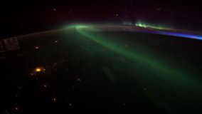 4K Timelapse of Aurora Borealis over the European countries from the International Space Station. Courtesy of NASA Johnson Space Center public domain.