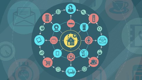 Internet Of Things and Smart Home Concept