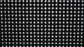 Led light diodes display panel pattern close-up dolly shot